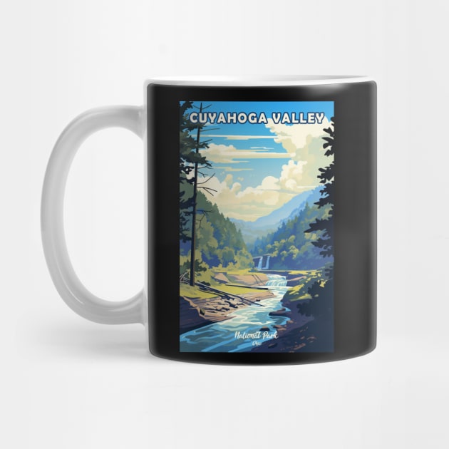 Cuyahoga Valley National Park Travel Poster by GreenMary Design